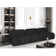 Meridian Furniture Ames Black Boucle Fabric Modular Sofa