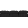 Meridian Furniture Ames Black Boucle Fabric Modular Sofa