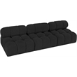 Meridian Furniture Ames Black Boucle Fabric Modular Sofa