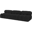 Meridian Furniture Ames Black Boucle Fabric Modular Sofa