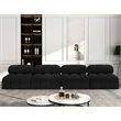Meridian Furniture Ames Black Boucle Fabric Modular Sofa