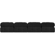 Meridian Furniture Ames Black Boucle Fabric Modular Sofa