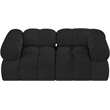 Meridian Furniture Ames Black Boucle Fabric Modular Sofa