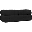 Meridian Furniture Ames Black Boucle Fabric Modular Sofa