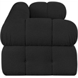 Meridian Furniture Ames Black Boucle Fabric Modular Sofa