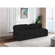 Meridian Furniture Ames Black Boucle Fabric Modular Sofa