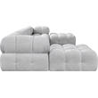 Meridian Furniture Ames Grey Boucle Fabric Modular Sectional