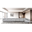 Meridian Furniture Ames Grey Boucle Fabric Modular Sectional