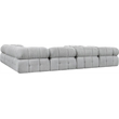 Meridian Furniture Ames Grey Boucle Fabric Modular Sectional