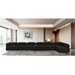 Meridian Furniture Ames Black Boucle Fabric Modular Sectional