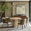 Meridian Furniture Mesa Natural Oak Dining Table