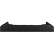 Meridian Furniture Ease Black Fabric Modular Sectional