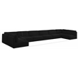 Meridian Furniture Ease Black Fabric Modular Sectional