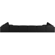 Meridian Furniture Ease Black Fabric Modular Sectional