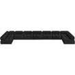Meridian Furniture Ames Black Boucle Fabric Modular Sectional