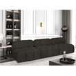 Meridian Furniture Ames Brown Boucle Fabric Modular Sofa