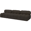 Meridian Furniture Ames Brown Boucle Fabric Modular Sofa