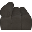 Meridian Furniture Ames Brown Boucle Fabric Modular Sofa