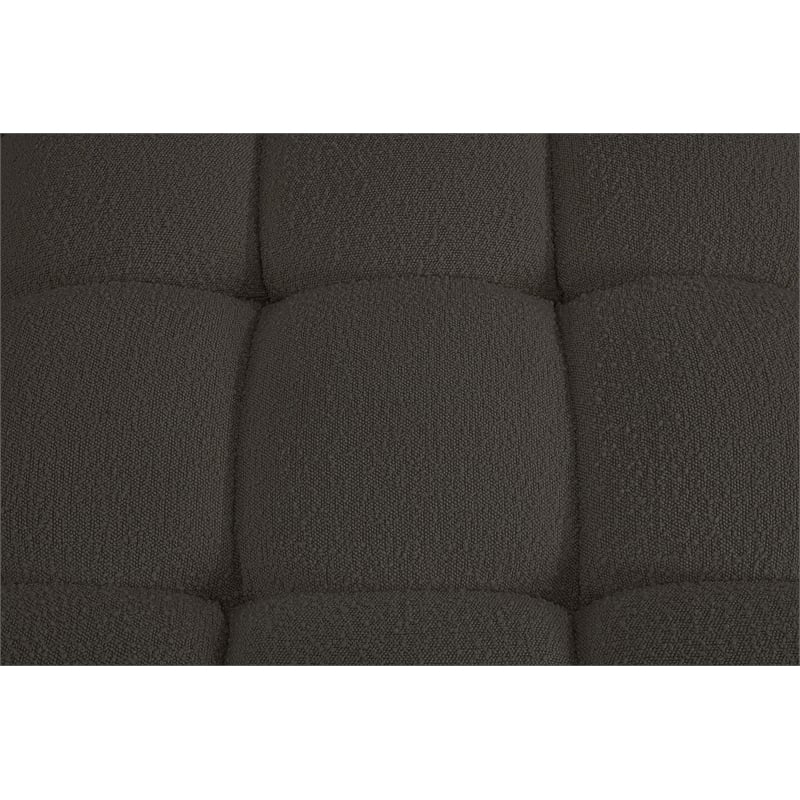 Meridian Furniture Ames Brown Boucle Fabric Modular Sofa