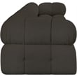 Meridian Furniture Ames Brown Boucle Fabric Modular Sofa
