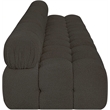 Meridian Furniture Ames Brown Boucle Fabric Modular Sofa