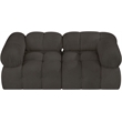 Meridian Furniture Ames Brown Boucle Fabric Modular Sofa