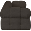 Meridian Furniture Ames Brown Boucle Fabric Modular Sofa