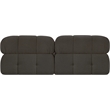 Meridian Furniture Ames Brown Boucle Fabric Modular Sofa