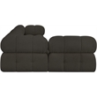 Meridian Furniture Ames Brown Boucle Fabric Modular Sectional