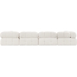 Meridian Furniture Ames Cream Boucle Fabric Modular Sofa