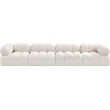 Meridian Furniture Ames Cream Boucle Fabric Modular Sofa
