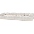 Meridian Furniture Ames Cream Boucle Fabric Modular Sofa