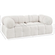 Meridian Furniture Ames Cream Boucle Fabric Modular Sofa