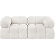 Meridian Furniture Ames Cream Boucle Fabric Modular Sofa