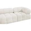 Meridian Furniture Ames Cream Boucle Fabric Modular Sofa