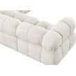 Meridian Furniture Ames Cream Boucle Fabric Modular Sectional