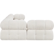 Meridian Furniture Ames Cream Boucle Fabric Modular Sectional