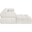 Meridian Furniture Ames Cream Boucle Fabric Modular Sectional