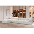 Meridian Furniture Ames Cream Boucle Fabric Modular Sectional