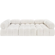 Meridian Furniture Ames Cream Boucle Fabric Modular Sectional