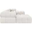 Meridian Furniture Ames Cream Boucle Fabric Modular Sectional