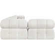 Meridian Furniture Ames Cream Boucle Fabric Modular Sectional