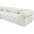 Meridian Furniture Ames Cream Boucle Fabric Modular Sectional