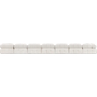 Meridian Furniture Ames Cream Boucle Fabric Modular Sectional