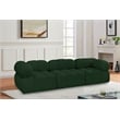 Meridian Furniture Ames Green Boucle Fabric Modular Sofa