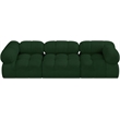 Meridian Furniture Ames Green Boucle Fabric Modular Sofa