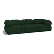 Meridian Furniture Ames Green Boucle Fabric Modular Sofa