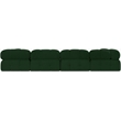 Meridian Furniture Ames Green Boucle Fabric Modular Sofa