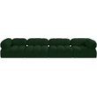 Meridian Furniture Ames Green Boucle Fabric Modular Sofa