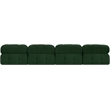 Meridian Furniture Ames Green Boucle Fabric Modular Sofa